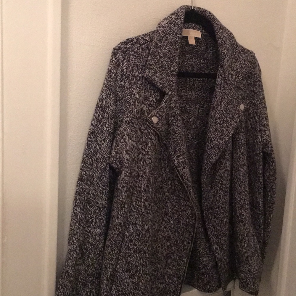 Michael Kors tweed moto jacket